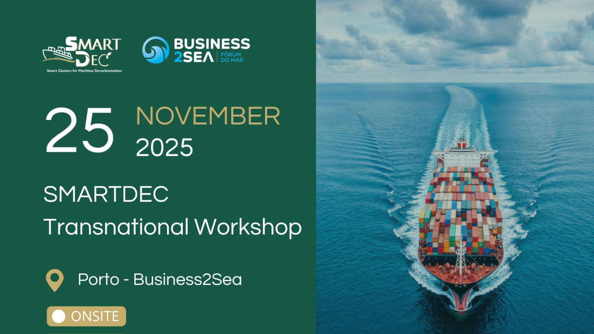 SMARTDEC Workshop during Business2Sea 2025 in Porto