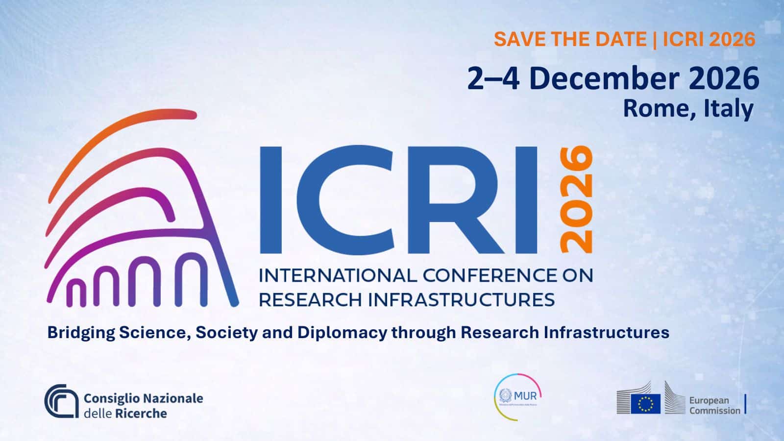 International Conference on Research Infrastructures Taking Place in Rome