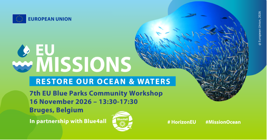 Save the Date - 7th EU Blue Parks Community Workshop to Focus on Marine Protected Areas